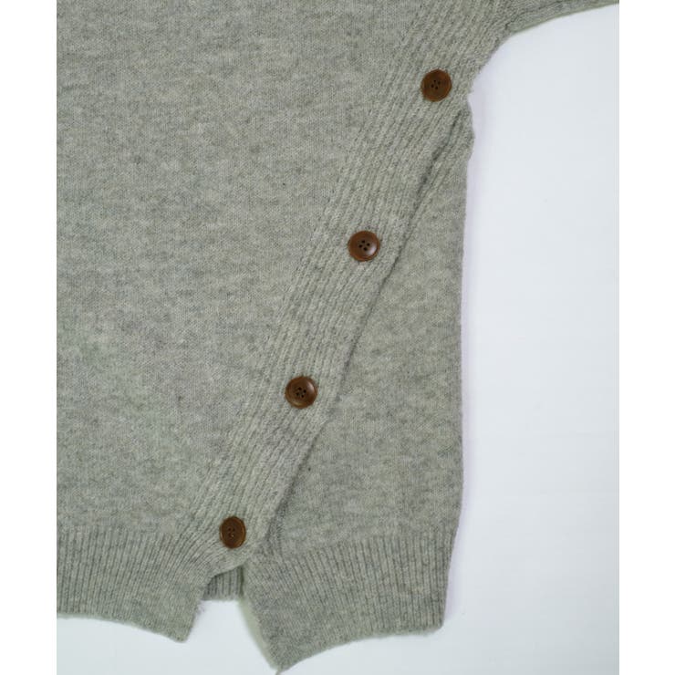 冬新作 サイドボタンデザイン アシンメトリー | ShopNikoNiko | 詳細画像12 