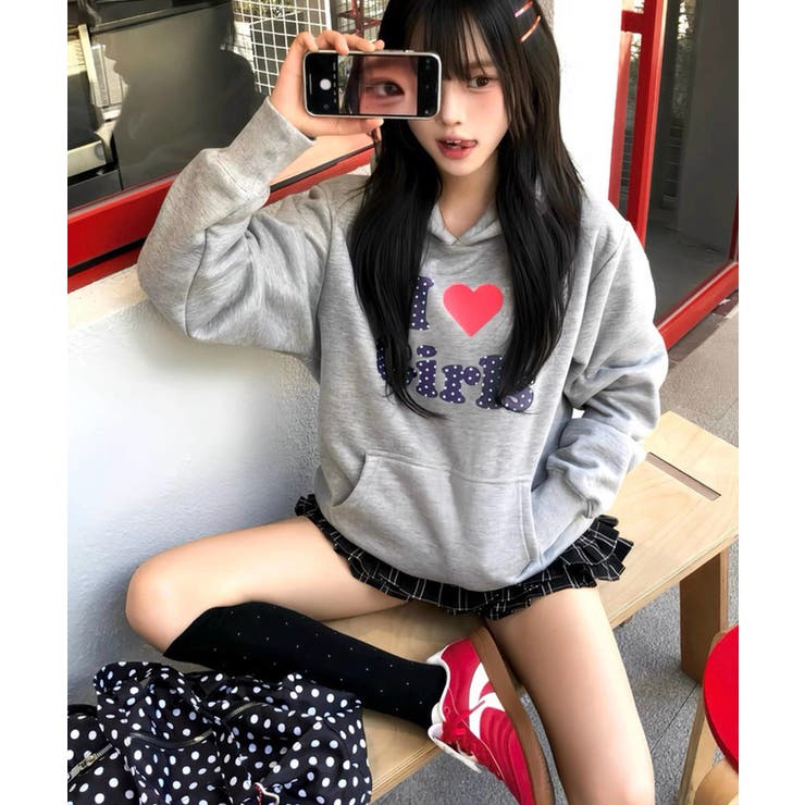 冬新作 ドット柄I Love | ShopNikoNiko | 詳細画像5 