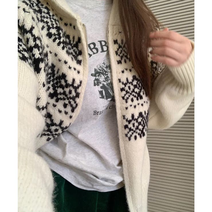 冬新作 ノルディック柄 ダブルジップアップ | ShopNikoNiko | 詳細画像5 