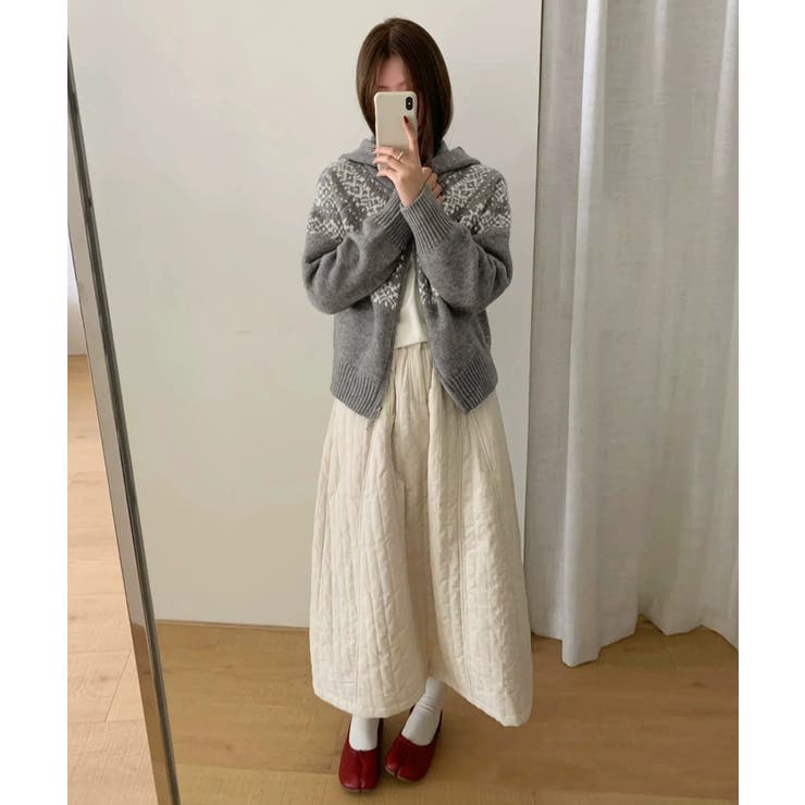 冬新作 ノルディック柄 ダブルジップアップ | ShopNikoNiko | 詳細画像9 