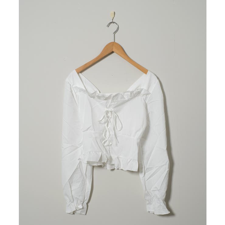 春新作 レースアップリボン フリルネック | ShopNikoNiko | 詳細画像11 