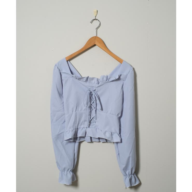 春新作 レースアップリボン フリルネック | ShopNikoNiko | 詳細画像12 