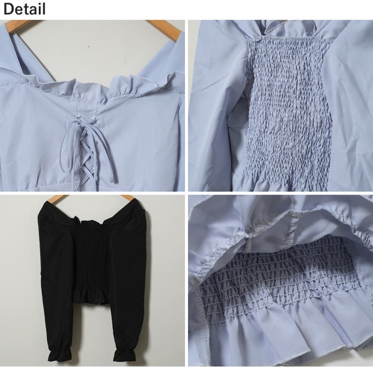 春新作 レースアップリボン フリルネック | ShopNikoNiko | 詳細画像19 