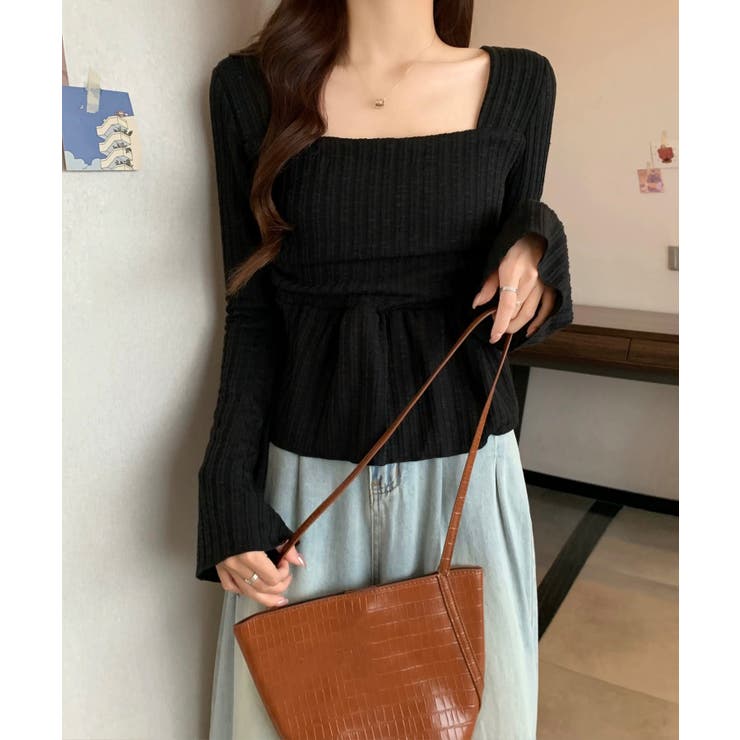 冬新作 スクエアネック ショート丈 | ShopNikoNiko | 詳細画像4 