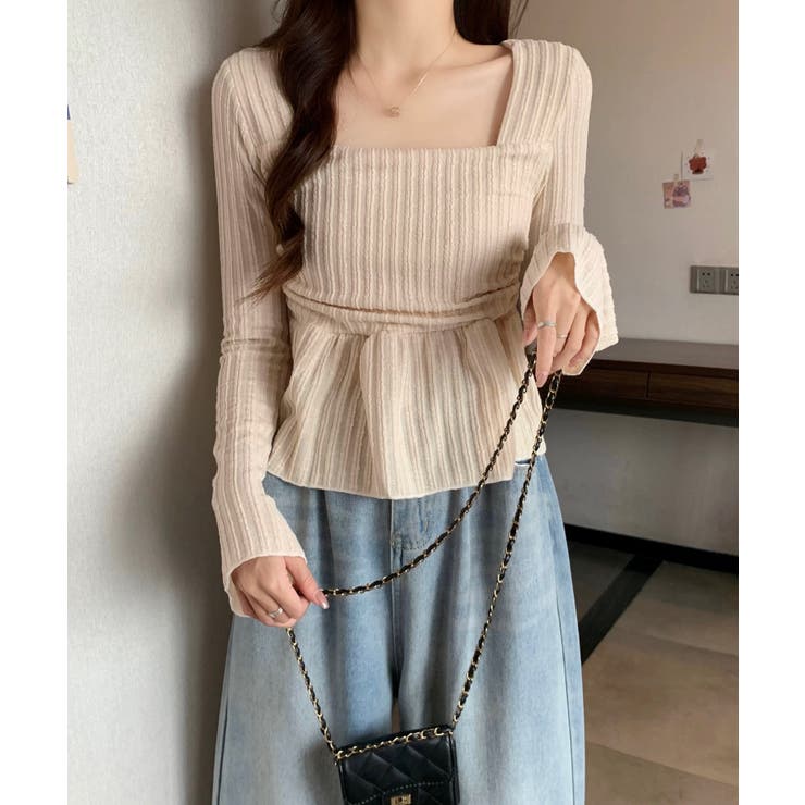 冬新作 スクエアネック ショート丈 | ShopNikoNiko | 詳細画像7 