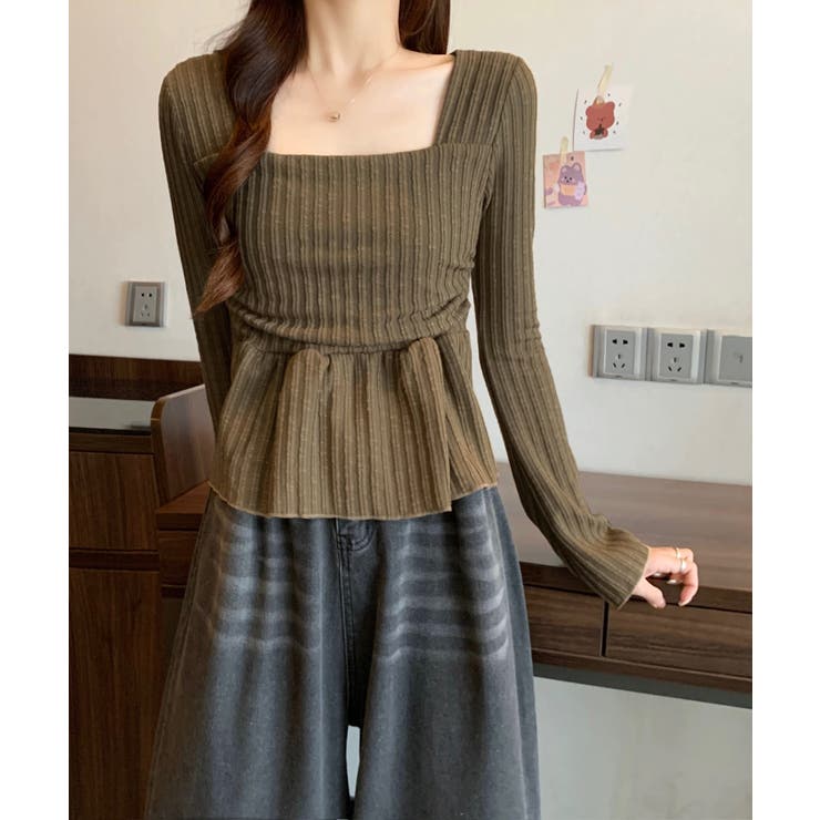 冬新作 スクエアネック ショート丈 | ShopNikoNiko | 詳細画像10 