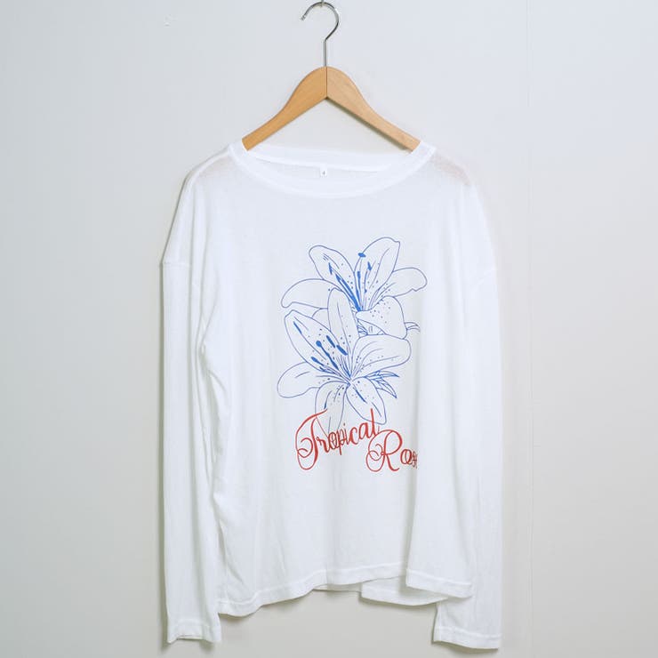 冬新作 フラワープリント シアーオーバートップス | ShopNikoNiko | 詳細画像2 