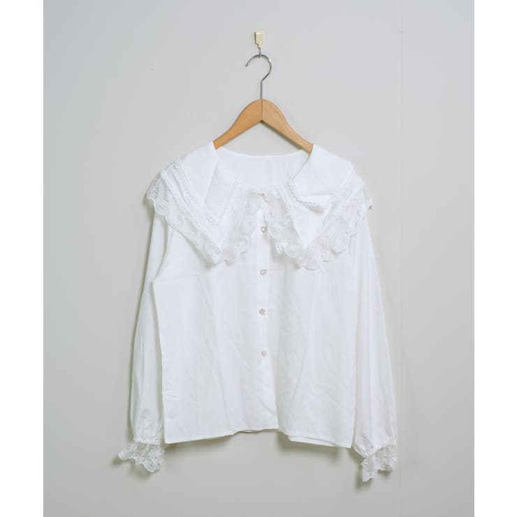 冬新作 ビックレースカラー フリル袖 | ShopNikoNiko | 詳細画像12 