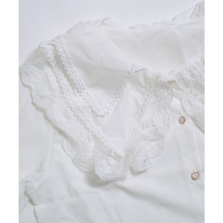 冬新作 ビックレースカラー フリル袖 | ShopNikoNiko | 詳細画像17 
