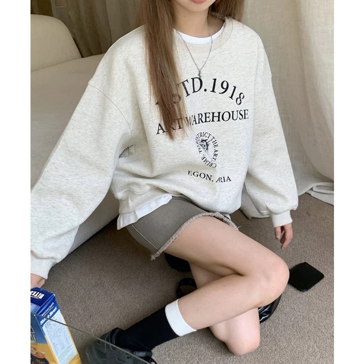 冬新作 ロゴプリント オーバーサイズ | ShopNikoNiko | 詳細画像7 