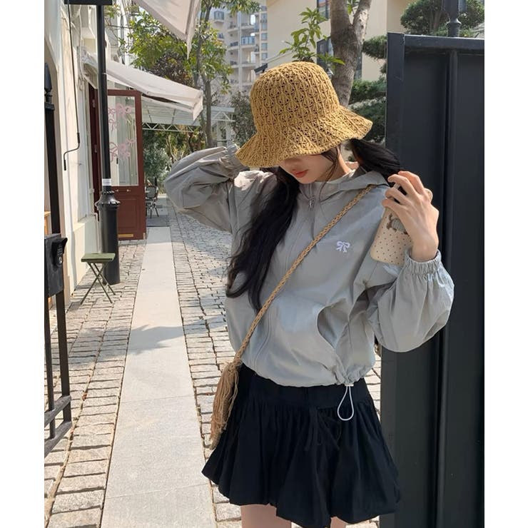 冬新作 ワンポイントリボン刺繍 袖レースライン | ShopNikoNiko | 詳細画像11 