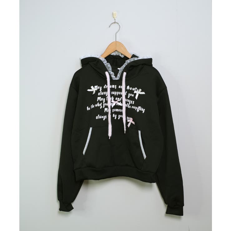 冬新作 レースフード ロゴリボン | ShopNikoNiko | 詳細画像10 