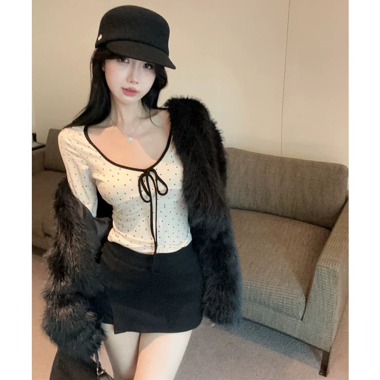 冬新作 ドット柄 フロントリボン | ShopNikoNiko | 詳細画像8 