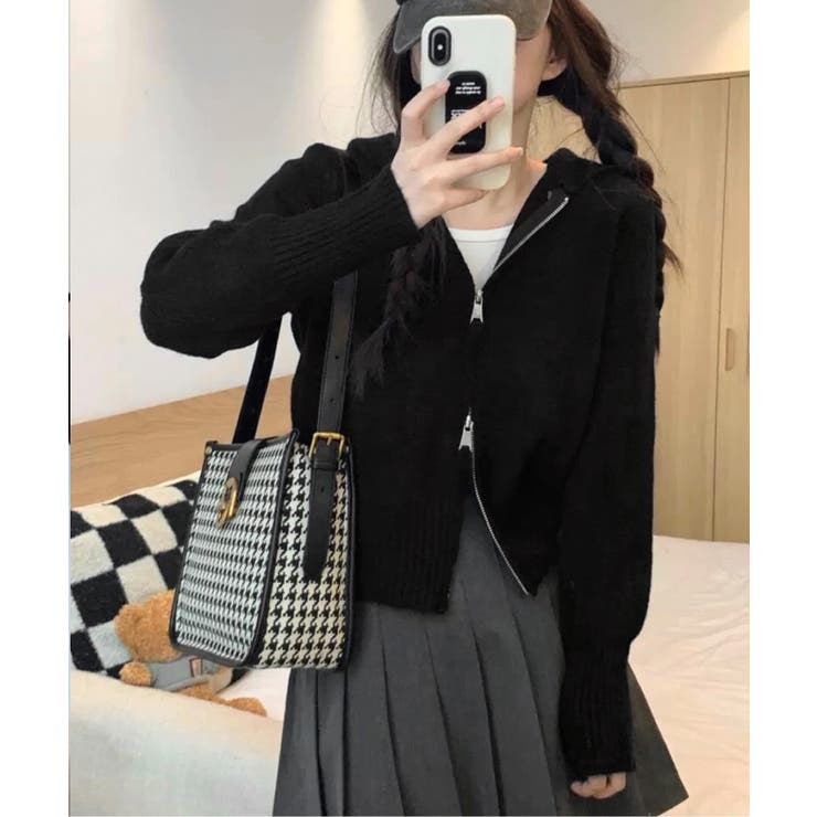 ブラック | 秋新作 ベーシック ダブルジップアップ | ShopNikoNiko