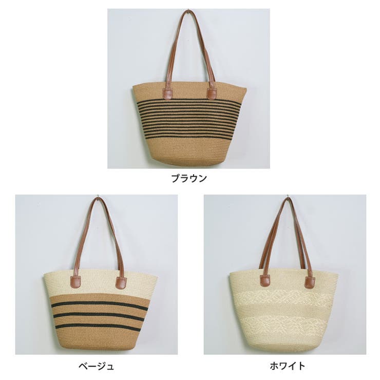 冬新作 PUレザーハンドル ストロー編み | ShopNikoNiko | 詳細画像2 