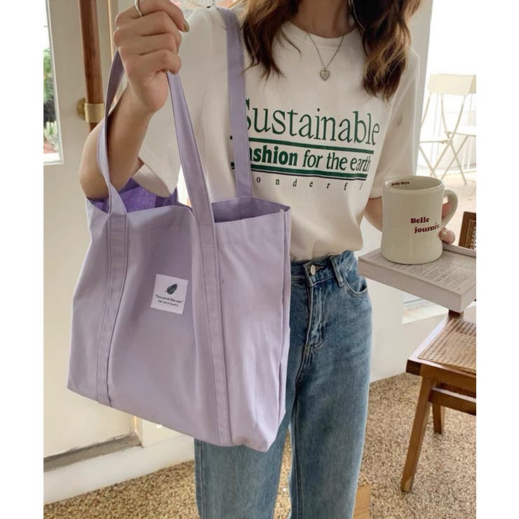 パープル | 夏新作 ロゴワッペン キャンバス | ShopNikoNiko