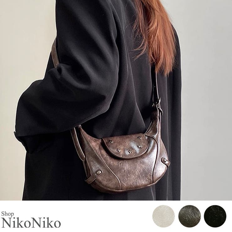 冬新作 スタースタッズ PUレザー | ShopNikoNiko | 詳細画像1 