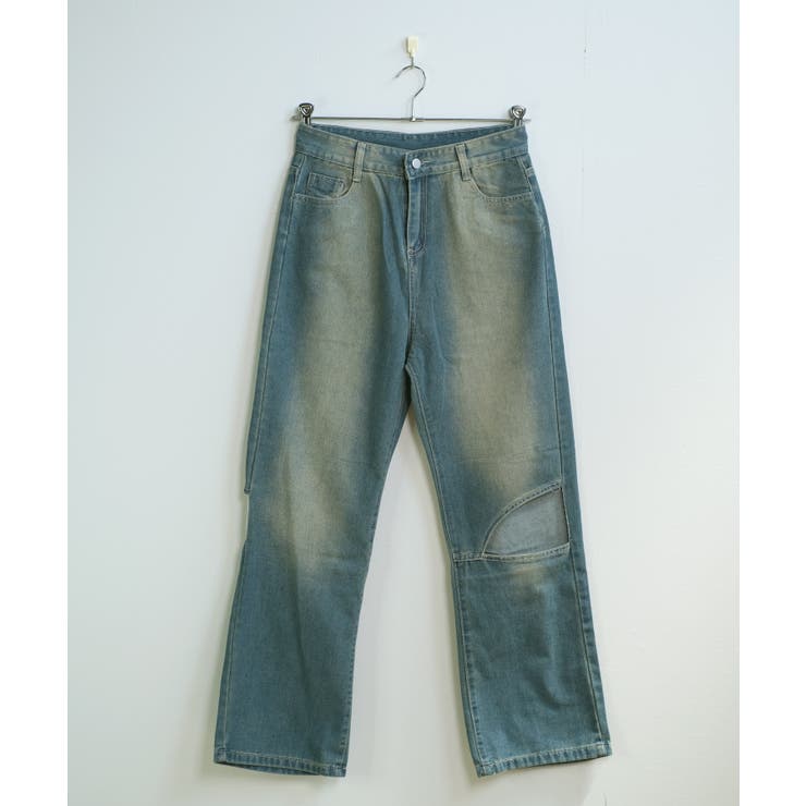 冬新作 ウォッシュ加工 カットアウト | ShopNikoNiko | 詳細画像14 