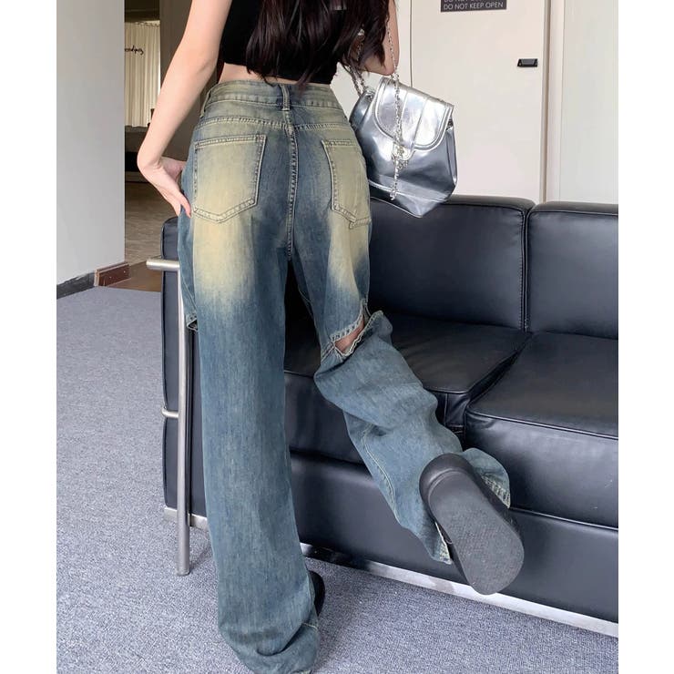 冬新作 ウォッシュ加工 カットアウト | ShopNikoNiko | 詳細画像7 