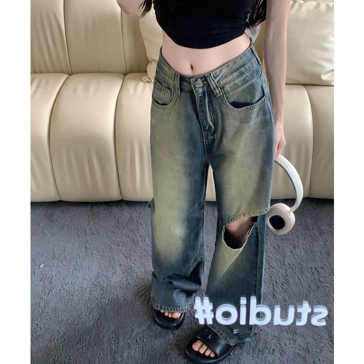 冬新作 ウォッシュ加工 カットアウト | ShopNikoNiko | 詳細画像12 