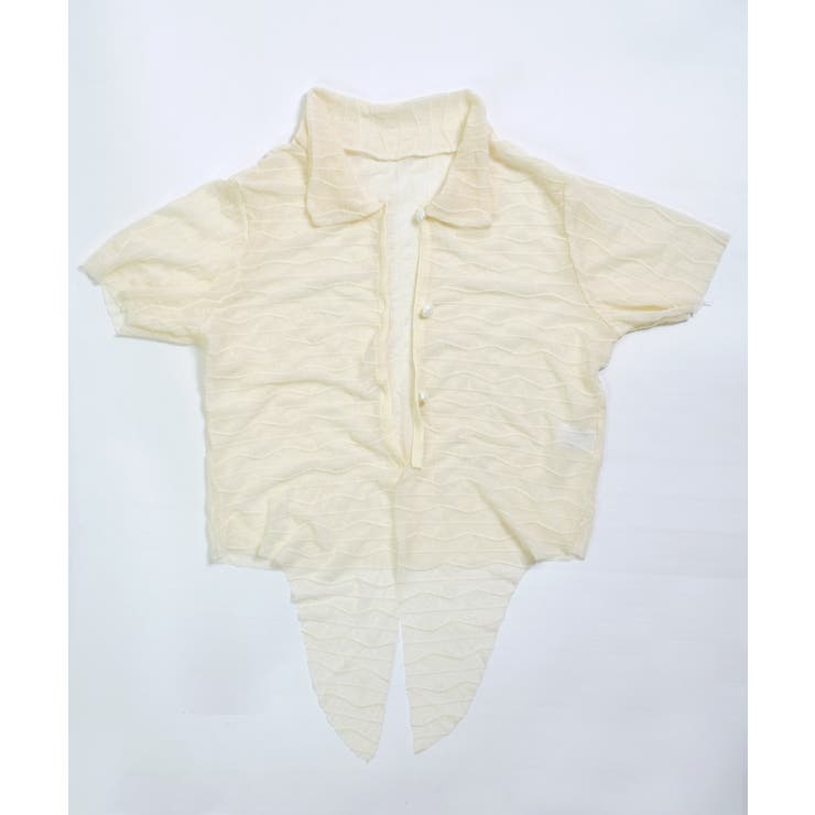 冬新作 ウェーブシースルー ボレロカーディガン付き水着淡色 | ShopNikoNiko | 詳細画像12 