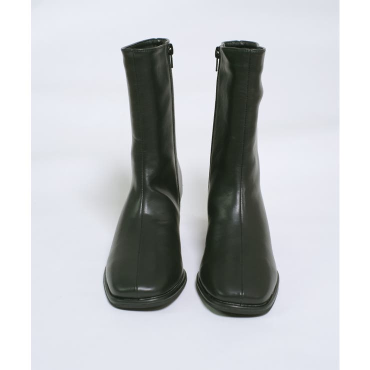 冬新作 スクエアトゥ ミドルブーツ韓国ファッション | ShopNikoNiko | 詳細画像25 