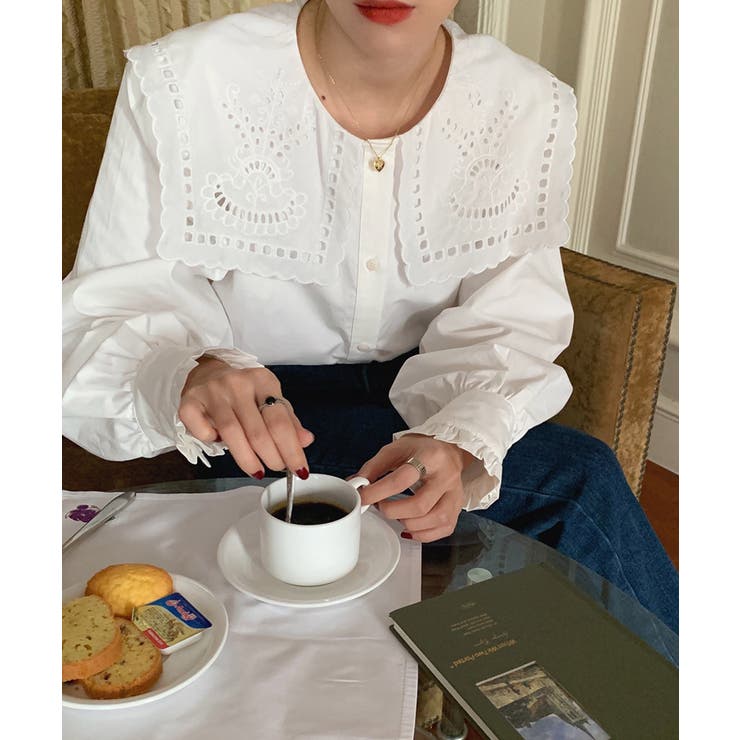 冬新作 ビックカラー レース刺繍 | ShopNikoNiko | 詳細画像7 