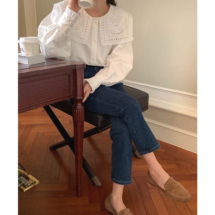 冬新作 ビックカラー レース刺繍 | ShopNikoNiko | 詳細画像13 