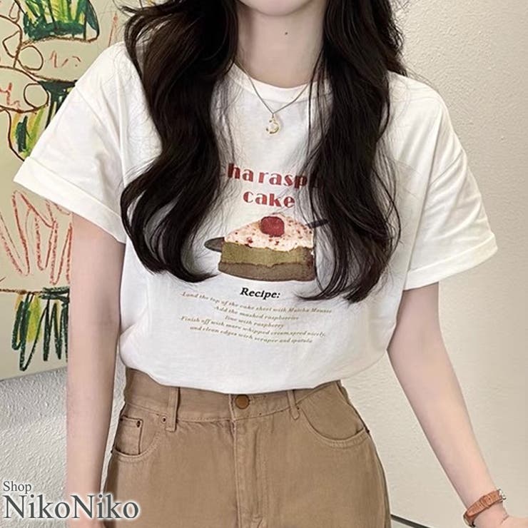 冬新作 ケーキプリント クルーネック | ShopNikoNiko | 詳細画像1 