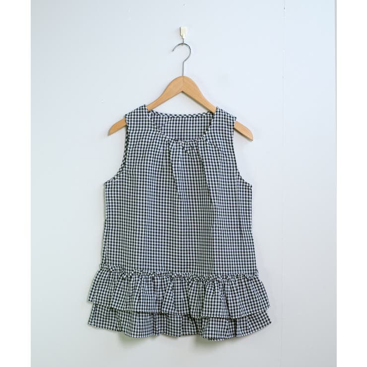冬新作 ギンガムチェック ティアードフリル | ShopNikoNiko | 詳細画像16 