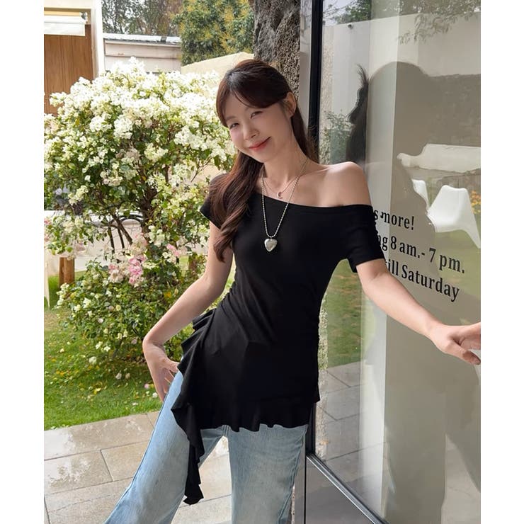 冬新作 ワンショルダー アシメフリル | ShopNikoNiko | 詳細画像10 