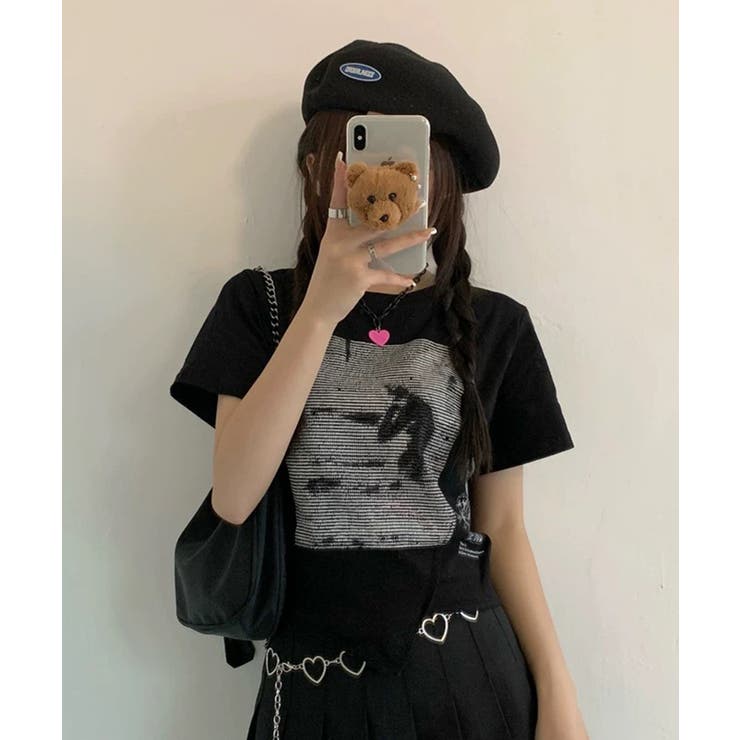 冬新作 ロゴプリント アシンメトリー | ShopNikoNiko | 詳細画像13 