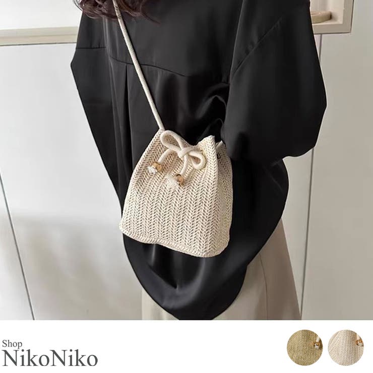 夏新作 ロープショルダー ストロー | ShopNikoNiko | 詳細画像1 