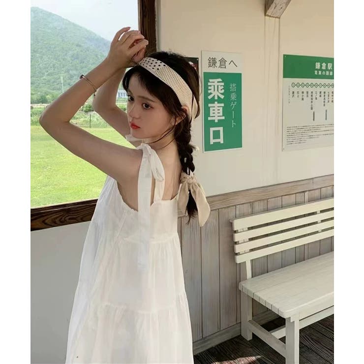 夏新作 ショルダーリボン ミディ丈 | ShopNikoNiko | 詳細画像7 