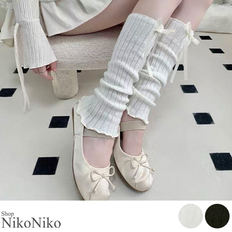冬新作 テープリボン付き リブニット | ShopNikoNiko | 詳細画像1 