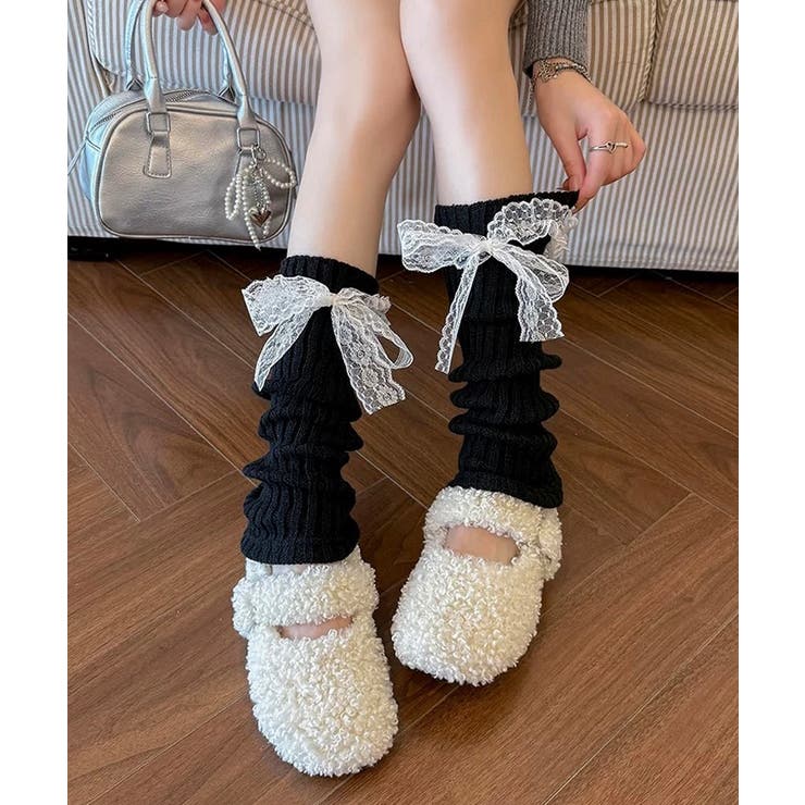 冬新作 レースリボン付き リブニット | ShopNikoNiko | 詳細画像4 