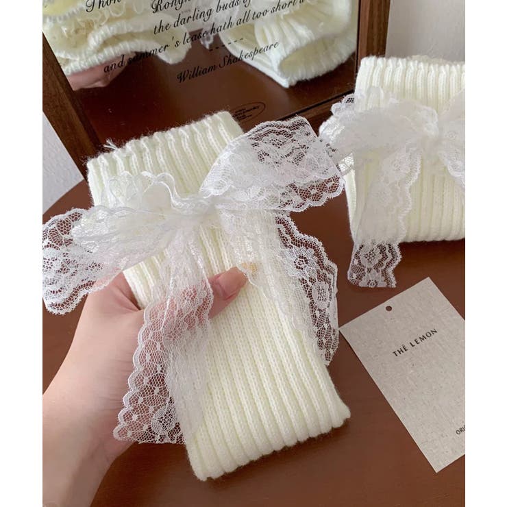 冬新作 レースリボン付き リブニット | ShopNikoNiko | 詳細画像8 