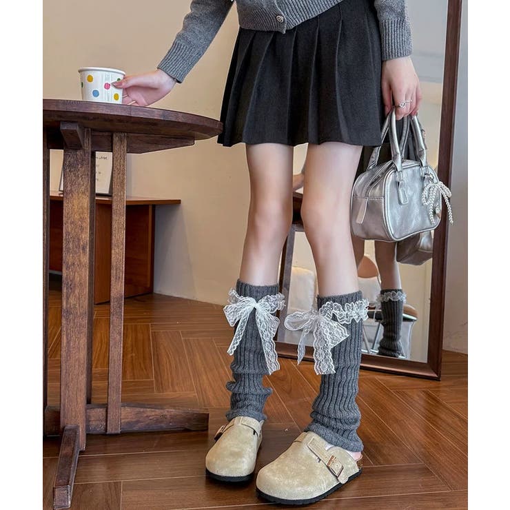 冬新作 レースリボン付き リブニット | ShopNikoNiko | 詳細画像10 