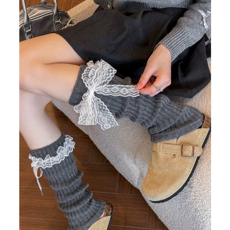 冬新作 レースリボン付き リブニット | ShopNikoNiko | 詳細画像11 