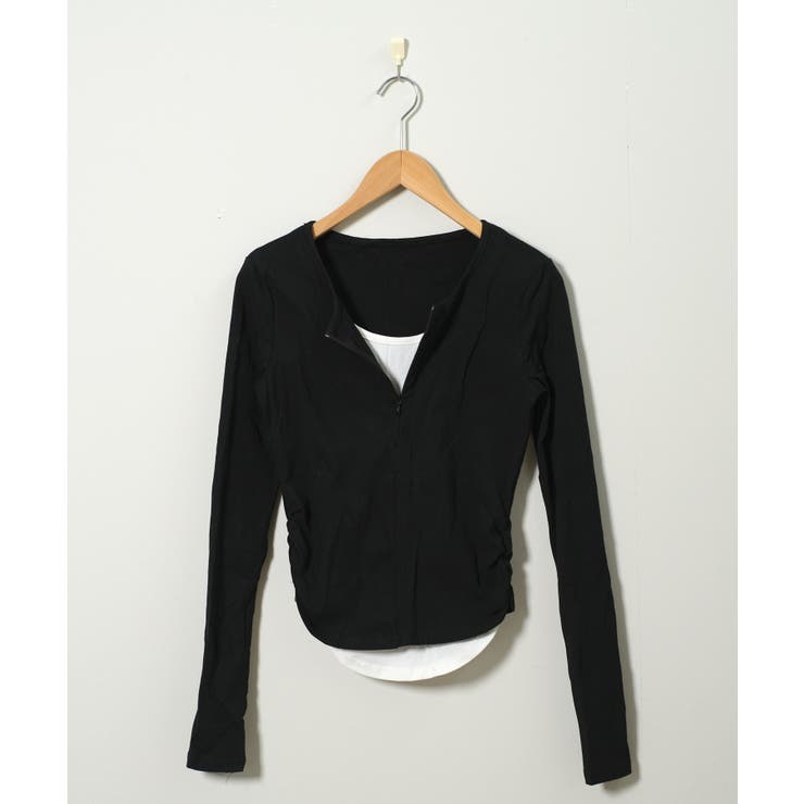 春新作 レイヤード風 フィンガーホール付き | ShopNikoNiko | 詳細画像8 