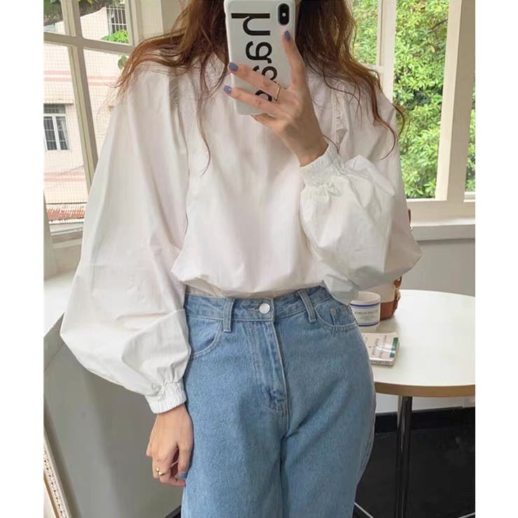 春新作 ボリュームスリーブ スタンドカラー | ShopNikoNiko | 詳細画像4 