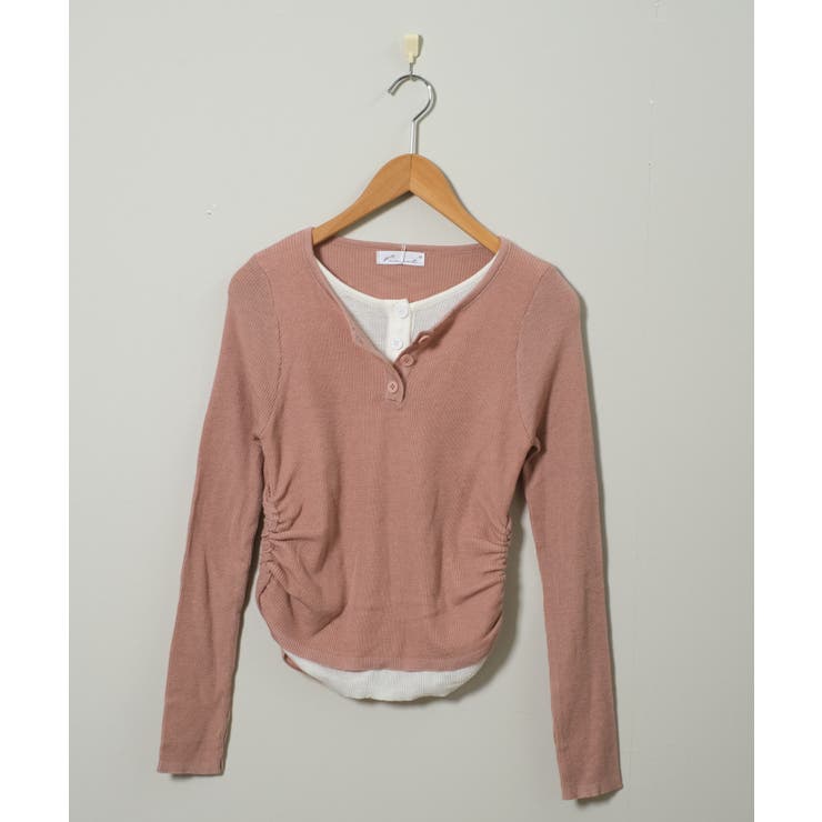 春新作 レイヤード風 ヘンリーネック | ShopNikoNiko | 詳細画像13 