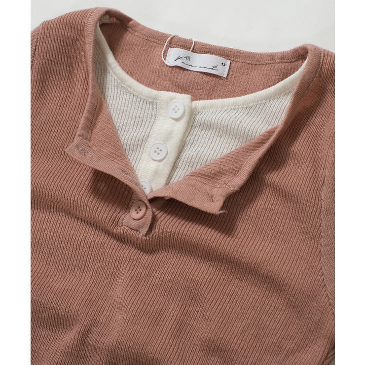 春新作 レイヤード風 ヘンリーネック | ShopNikoNiko | 詳細画像16 