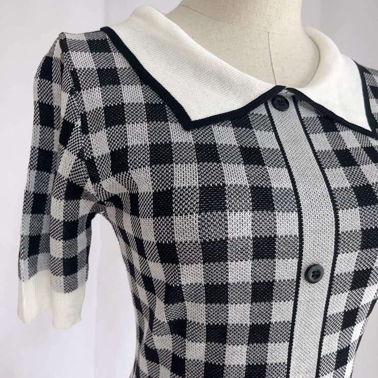 韓国風 ニットワンピース ミニ丈 | shoppinggo | 詳細画像10 