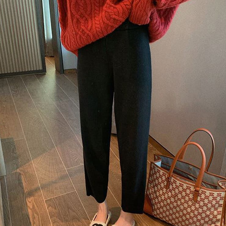 ニットパンツ 低身長さん向け 股上深め | shoppinggo | 詳細画像3 