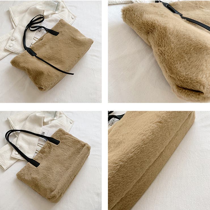 トートバッグ ファーバッグ ふわふわ | shoppinggo | 詳細画像5 