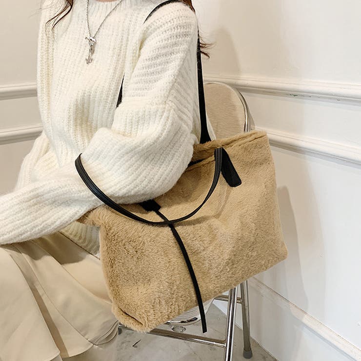 トートバッグ ファーバッグ ふわふわ | shoppinggo | 詳細画像8 