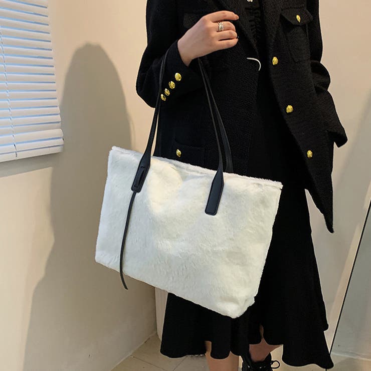 トートバッグ ファーバッグ ふわふわ | shoppinggo | 詳細画像12 