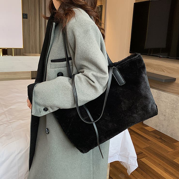 トートバッグ ファーバッグ ふわふわ | shoppinggo | 詳細画像14 