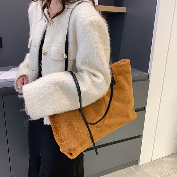 トートバッグ ファーバッグ ふわふわ | shoppinggo | 詳細画像17 